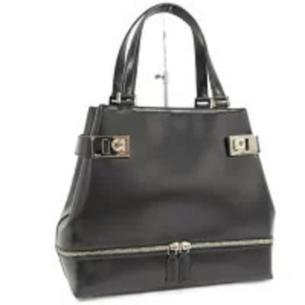 Salvatore Ferragamo handbag Gancini leather black